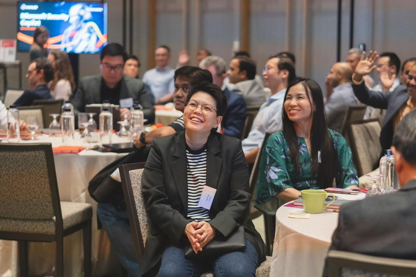 Senior leaders in a Microsoft Copilot masterclass session